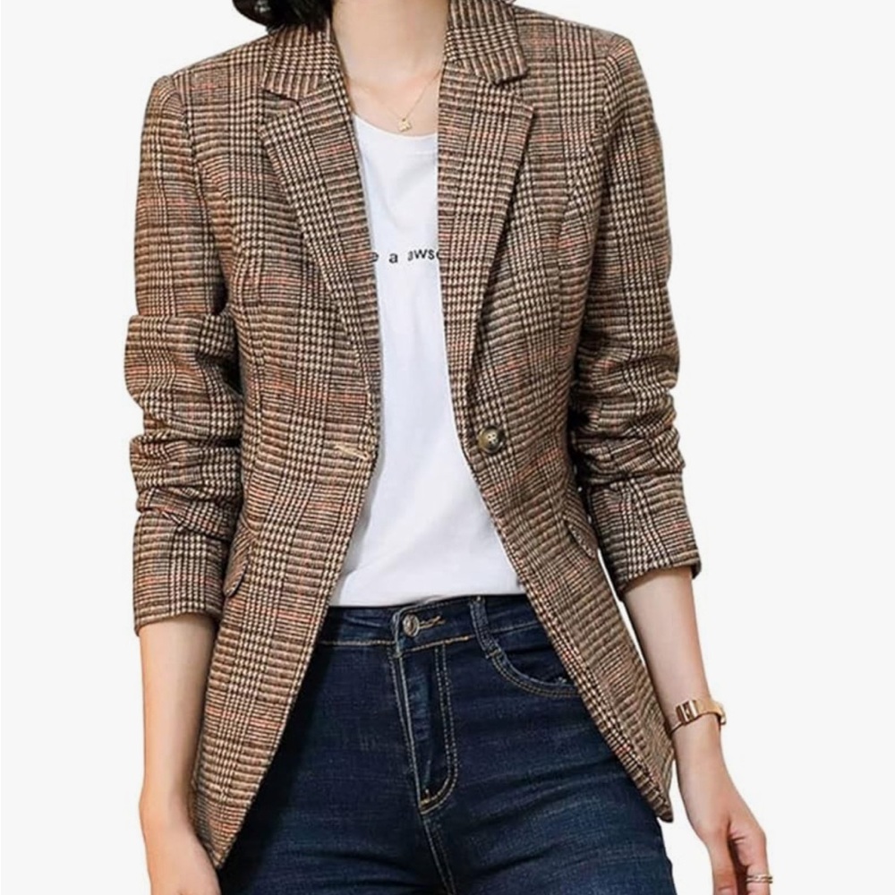 American Eagle Outfitters plaid blazer medium